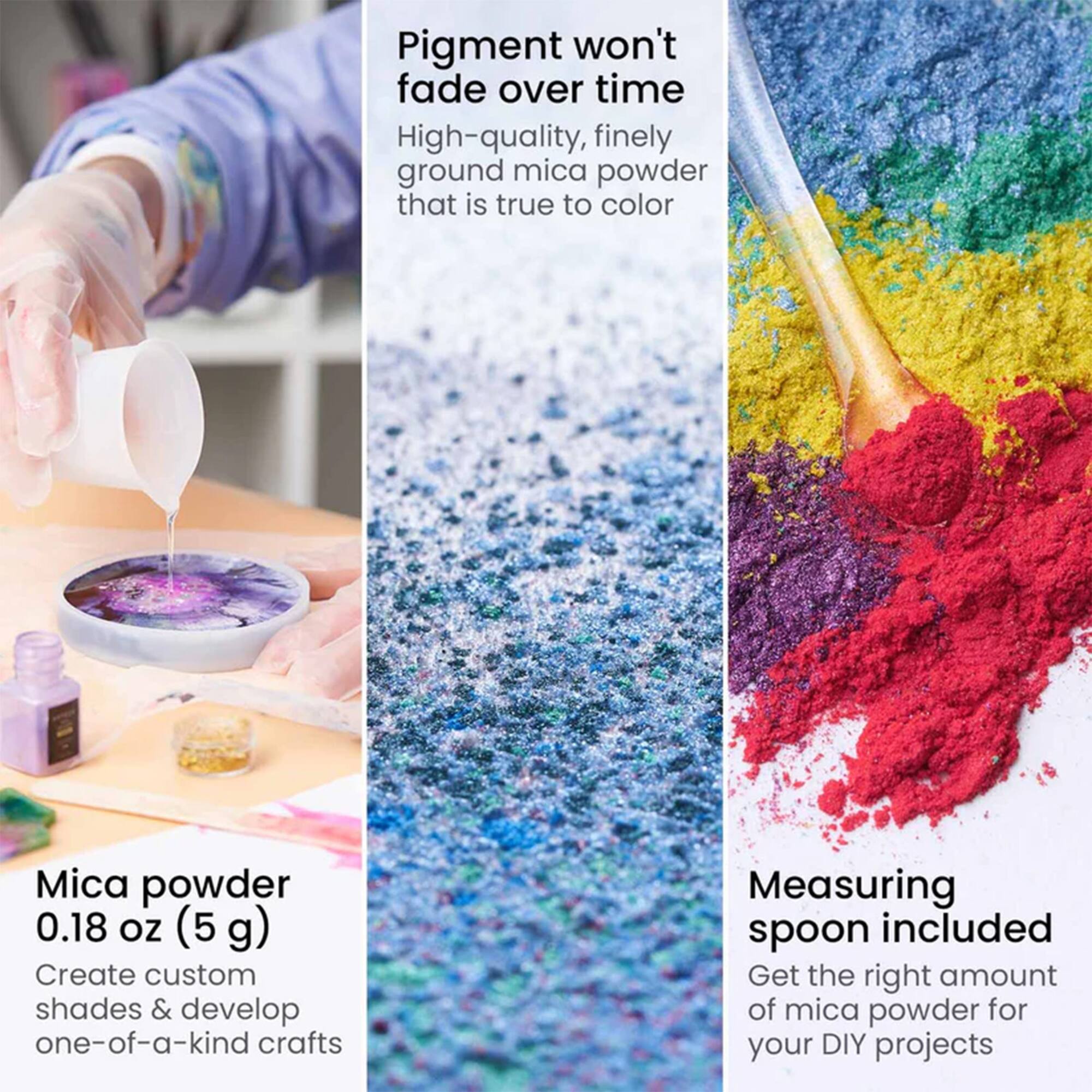 Arteza® Premium Mica Powder Set